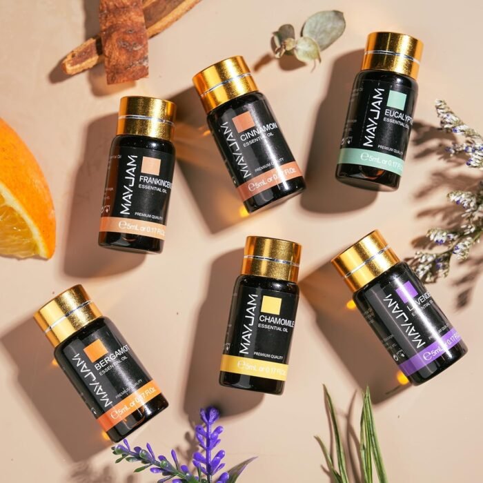 Tea Tree 20 Pcs Pure Essential Oil Gift Set, for Diffuser, Humidifiers, Skin Care, Massage, Fragrance Oil Scent for DIY Candle and Soap Making, Gift for Friend (5ML) - Image 7