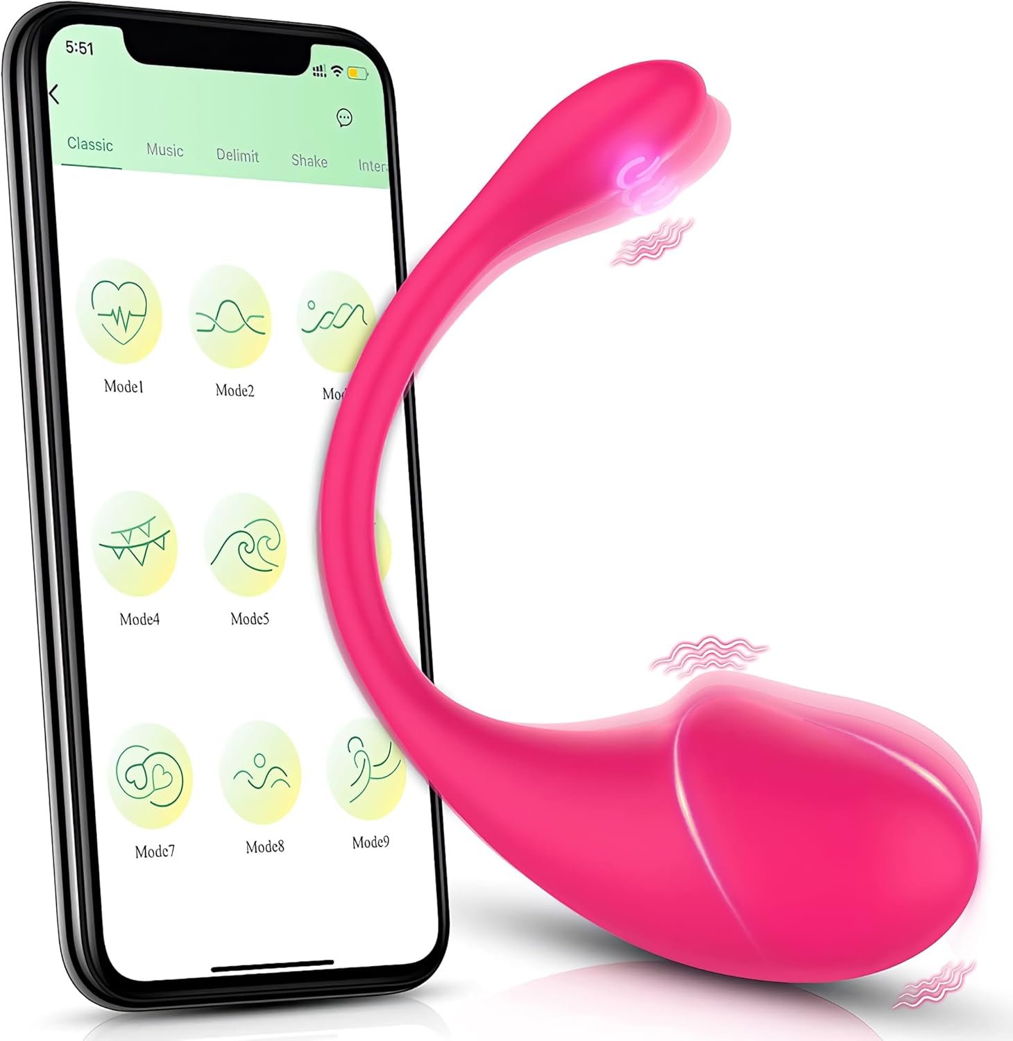 Vibrateirs for Women Today Adult Silent, App Remote Control Vibratiers for Women Date Night Wireless Panties Vibrate Panties Controller for Her 0107U13