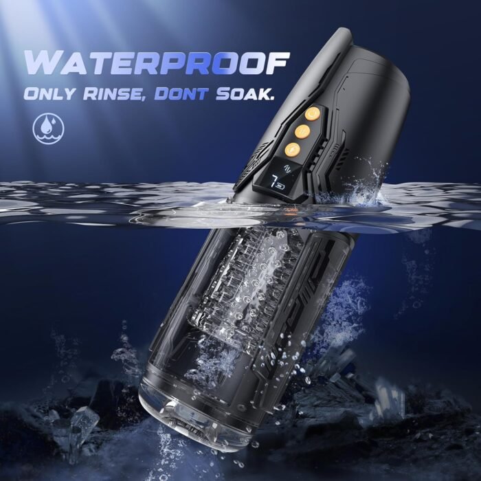 Male Masturbator Sex Toys for Men, Uoffile Adult Sex Toy with 7 Rotating & Thrusting & 10 Vibrating Modes, Dual Motors Pocket Pussy Mens Sex Toys with LCD Display, Male Stroker Adult Sex Toy & Games - Image 6