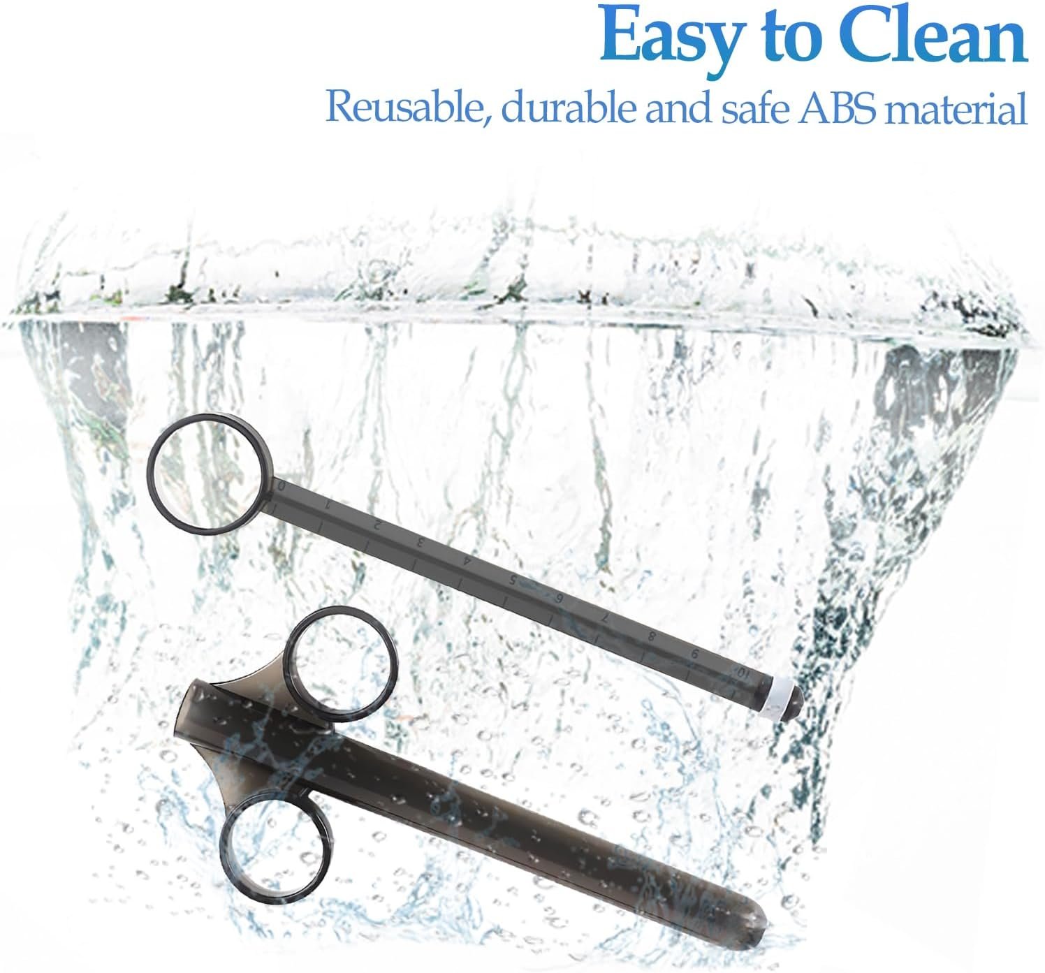 2PCS Lube Applicator Syringe for Sex Doll Male Masturbators Anal Lube Backdoor Play, 10ml Lubricant Injector Syringes Reusable, Pocket Pussy Vagina Anus Lube Shooter for Men Couples - Image 7