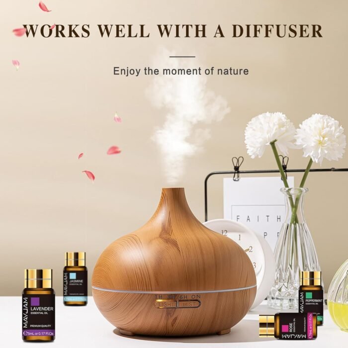 Tea Tree 20 Pcs Pure Essential Oil Gift Set, for Diffuser, Humidifiers, Skin Care, Massage, Fragrance Oil Scent for DIY Candle and Soap Making, Gift for Friend (5ML) - Image 4