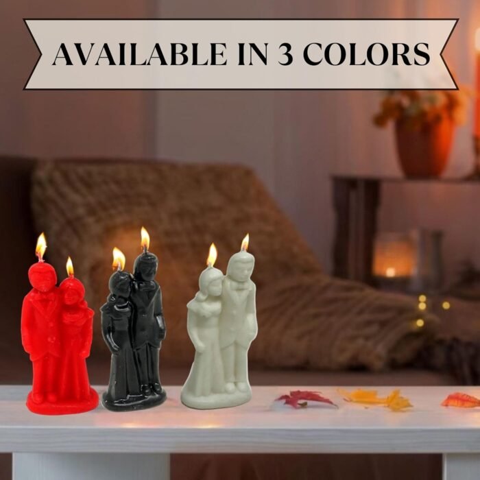 Vrinda® Decorative Candle Erotic Wedding Couple – Couple Art Portrait Candle Mould - Handcrafted Romantic Figurine Candles for Rituals, Couple Spell, Marriage, and Other Special Occasion (White) - Image 7