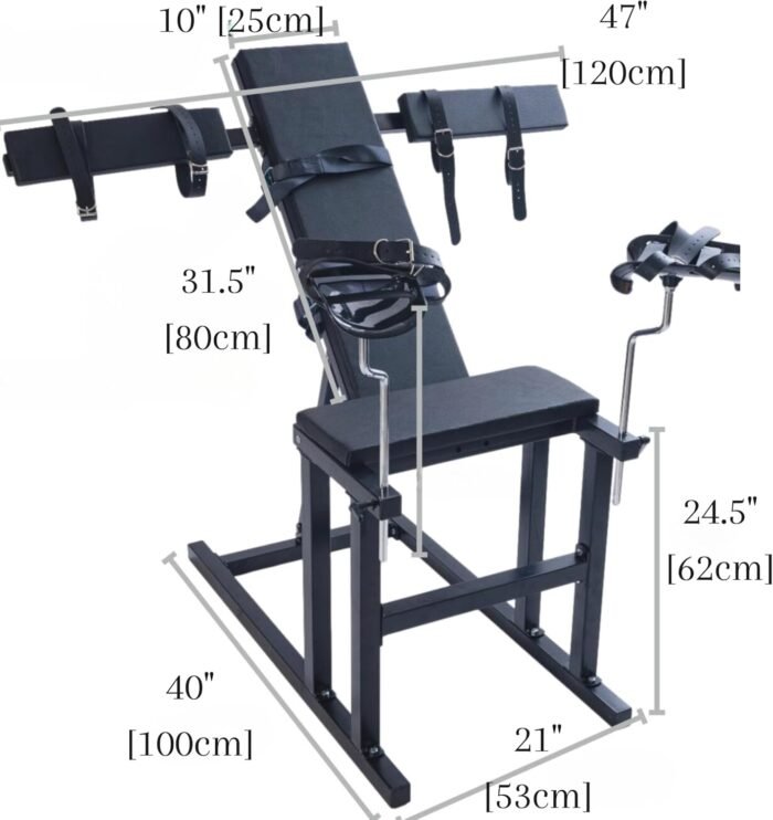 Gyno Chair Spanking Bench Adjustable Arm Splints & Wide Leg Stirrups BDSM Restraint Adult Bedroom Play Furniture - Image 5