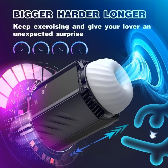 Male Masturbator Sex Toys for Men - SVAKOM Automatic Thrusting Squeezing Male Toy with One-Key Orgasm & CVT, Penis Trainner Pocket Pussy Sleeve Stroker Male Masterburbater Adult Toy - Image 3