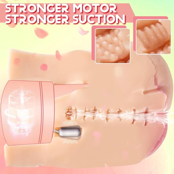 10LB Sex Doll Butt with Sucking Vibrating Motor, Automatic Flesh Realistic Male Masturbator with Plump Vagina, Sex Dolls for Men Silicone Pocket Pussy with Vaginal Channel Adult Sex Toys - Image 4