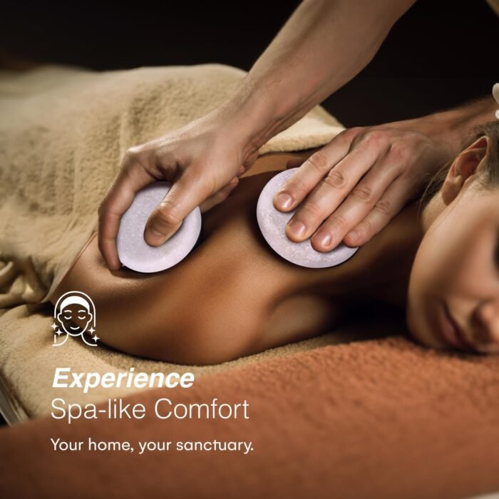 PURAVA Marble Stone Therapy Set - 4-Piece Cold Massage Stones for Neck Cooling, Facials, and Home Spa - White Round Oval Hot Rocks Kit for Relaxation and Pain Relief - Image 5