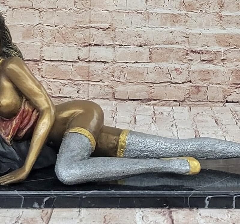 Erotic Art Bronze Sculpture: Limited Edition Signed by Collett Mancave Decor Décor Art Sale Gift by Finery Bronze