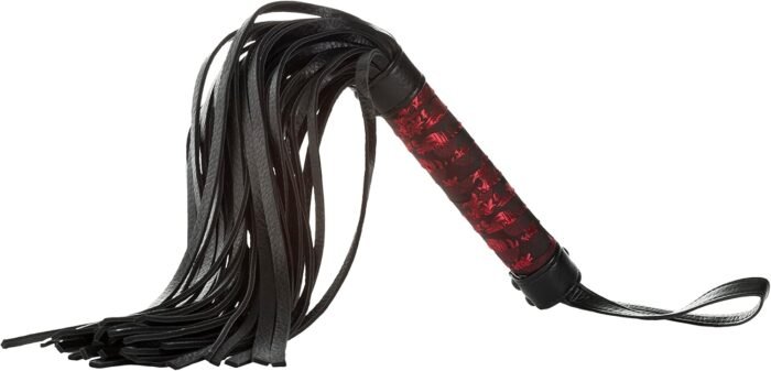 CalExotics Scandal Flogger – Fetish Lingerie Adult Sex Toys - Sturdy Whipping Hand Toy for Couples - Sexy Fantasy Whip - Black - Image 3