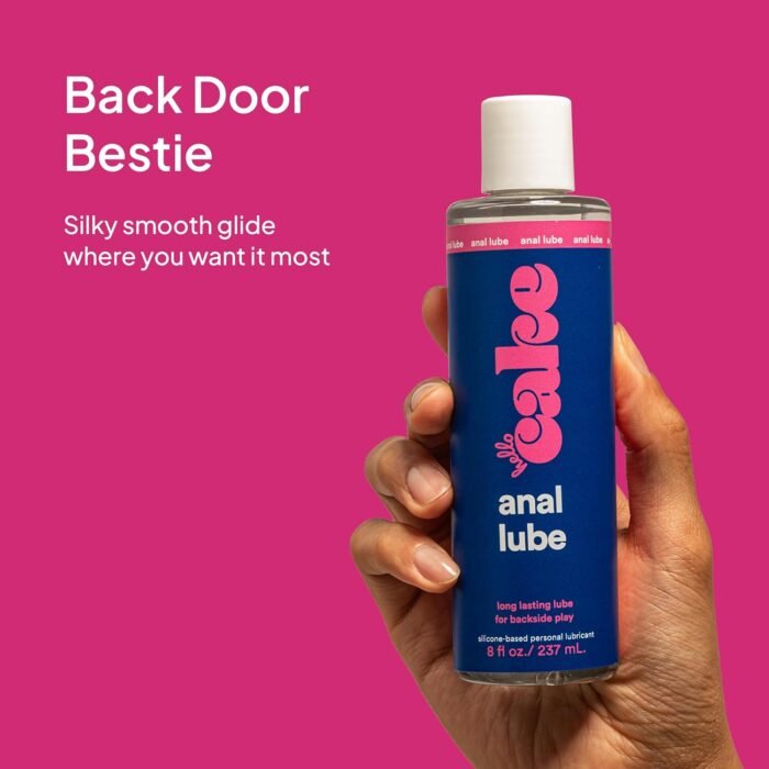 Hello Cake Anal Lube - Silicone-Based Personal Lubricant - Silky Smooth, Ultra Slippery, Long-Lasting, Non-Sticky, Comfort Glide for Men, Women, and Couples, 8 fl oz - Image 3