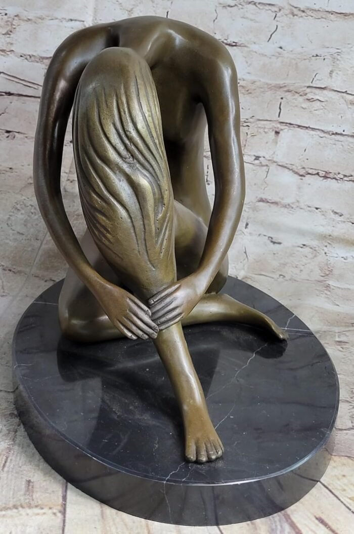 European Nude Sitting Woman Bronze Erotic Art Sculpture Hot Cast Figurine Decor Decoration Gift Sale by Classy Bronze - Image 3
