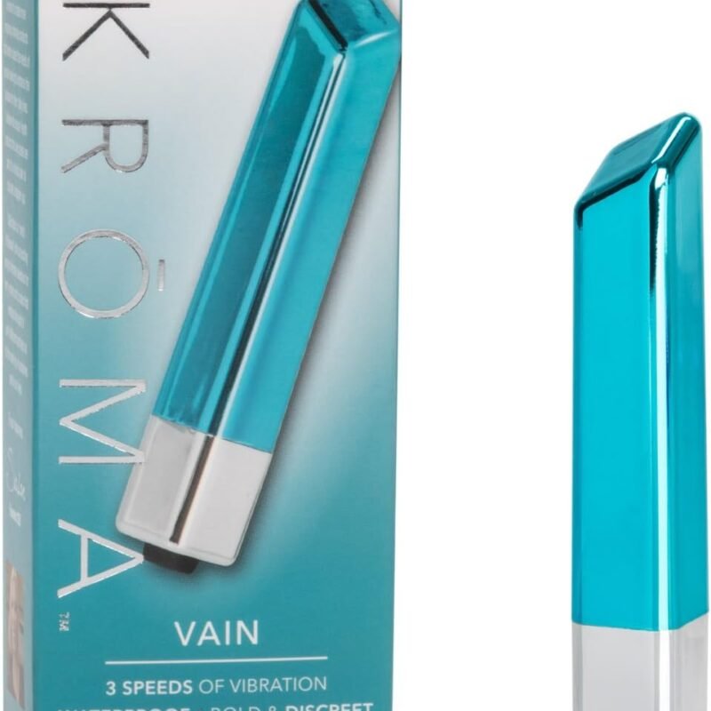 CalExotics Kroma Vain Mini Bullet Vibrator - Waterproof Sex Toys for Couples - Adult Vibe Massager – Teal