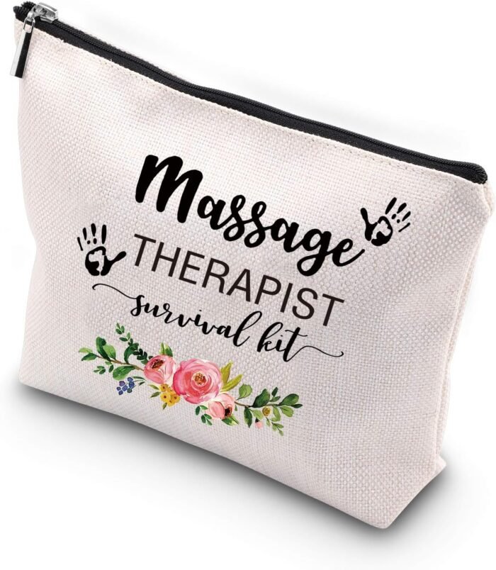 WCGXKO Massage Therapist Makeup Bag Massage Therapist Survival Kit Massage Therapy Graduation Gift