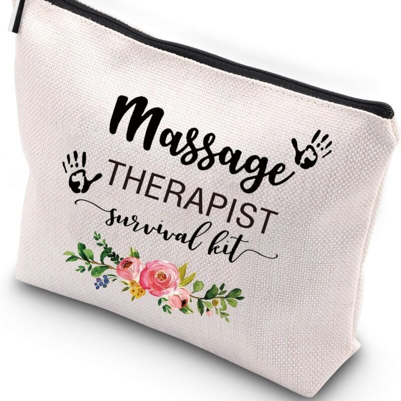 WCGXKO Massage Therapist Makeup Bag Massage Therapist Survival Kit Massage Therapy Graduation Gift