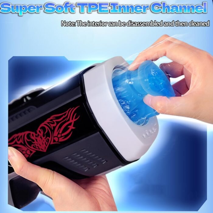 Male masturbator Automatic Sucking Male Masturbators Male Stroker Penis Pump Heating Sex Toys 10Pocket Pussy Sucking &10 Vibrating & 10Thrusting Automati Mens Toy （3D Realistic Textured） - Image 8