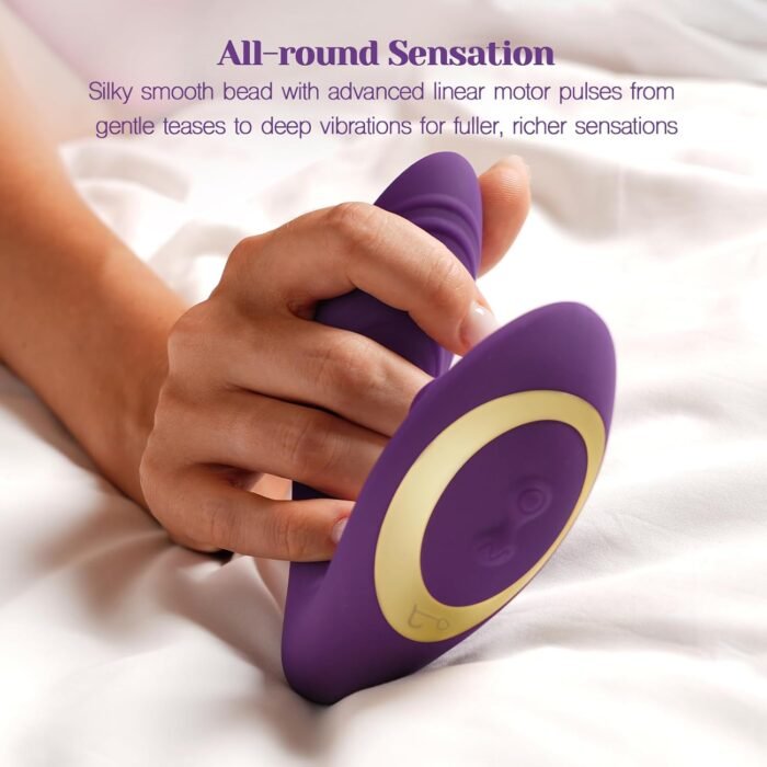 Tracy’s Dog Adult Toys, Clitoral & G Spot Vibrator with Remote, 10 Tapping Pulse & 10 Vibration Modes, Body-Safe Silicone, Waterproof & Rechargeable, Rabbit Vibrating Sex Toy for Women Couples Purple - Image 4