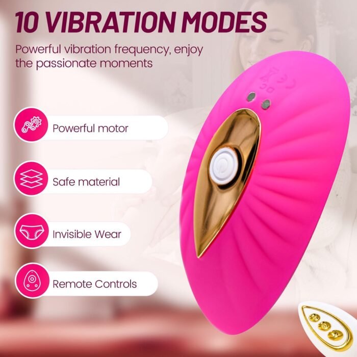 Remote Control Virabtor Rose Viboators Toys Underwear for Women 2025 Travel Mini Vibrate Panties 10 Speeds Great for Her On Date Night QKMQ12 - Image 2