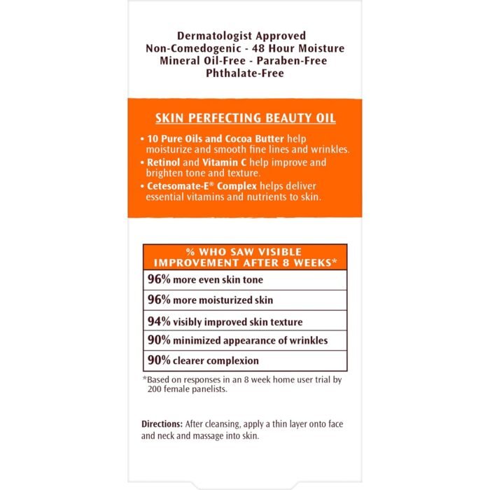 Palmer's Cocoa Butter Formula Moisturizing Skin Therapy Oil for Face with Vitamin E, C & 10 Pure Facial Oil Blend, Rosehip Fragrance, 1 Ounce - Image 12
