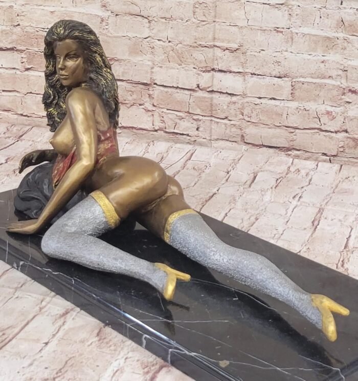 Erotic Art Bronze Sculpture: Limited Edition Signed by Collett Mancave Decor Décor Art Sale Gift by Finery Bronze - Image 2