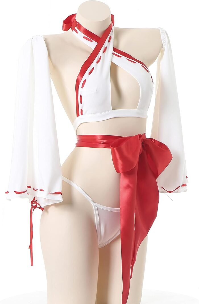 JasmyGirls Anime Lingerie Japanese Sexy Witch Cosplay Bikini Kawaii Kimono Costume Maid Outfit Halloween Lolita Bra and Panty Set - Image 2