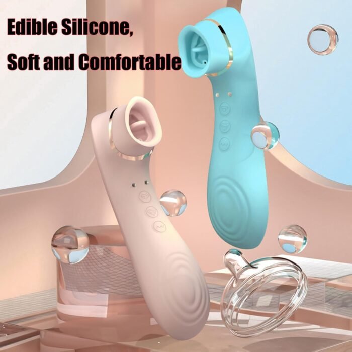 Women Sex Toy Women Sex Toys Sex Toys for Females G Spot Vibrator Dildo Adult Vibration Toys Adult Toys for Women Vibration Sucking Vaginal Nipple Anal Stimulation Waterproof Female Adult Sex Toys - Image 3