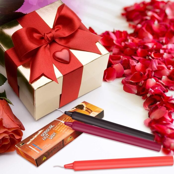 BBTO 6 Pieces Low Temperature Candles Wax Dripping Romantic Candles for Couples Lovers - Image 6