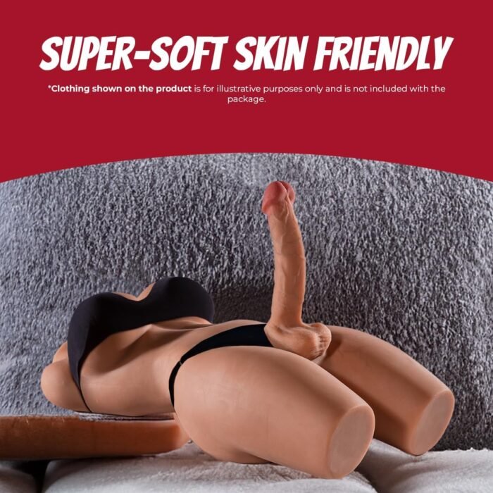 Shemale Sex Toy 32.2 lbs Erocit Torso Sex Doll with 7.7 inch Realistic Dildo and Soft Breasts Unisex Anal Sex Stroker Trans Dolls for Gay Couples Men Women Adult Toy for Masturbation - Image 5