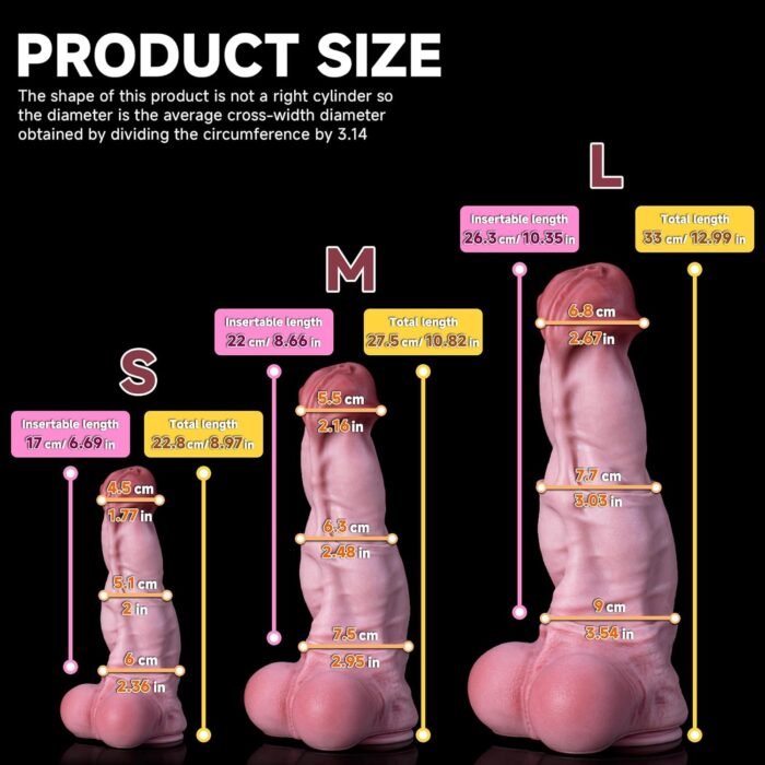Thrusting Dildo - Realistic Horse Dildo with Strong Suction Cup, Thick Animal Penis for G-Spot, Anal Plug Fantasy Adult Sex Toy for Gay Women and Men Couples Pleasure (D219R-M) - Image 2