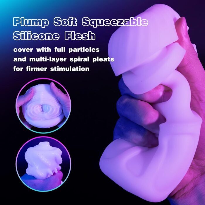 Male Masturbator Sex Toys for Men - SVAKOM Automatic Thrusting Squeezing Male Toy with One-Key Orgasm & CVT, Penis Trainner Pocket Pussy Sleeve Stroker Male Masterburbater Adult Toy - Image 4