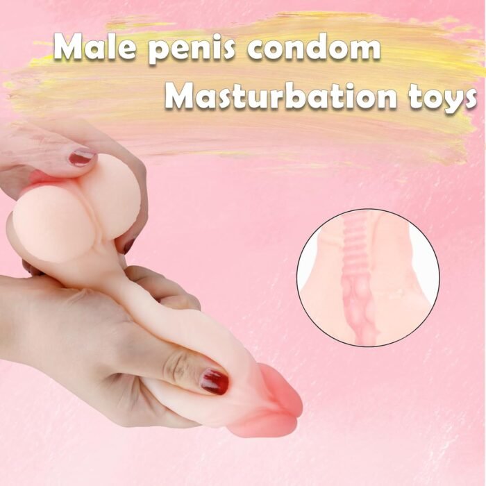 Silicone Soft 2 in 1 Design Lifelike Dildo Realistic Vagina Pocket Pussy Sex Doll Masturbators for Men, Vagina Sex Toys for Men Women Couples - Image 3