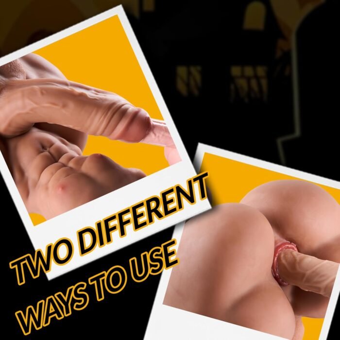 Realistic Male Sex Doll with Insertable Large Torso Dildo Soft, Gay Sex Doll with Huge Penis and Tight Anus, 2 in 1 Muscular Male Masturbation Stick Adult Toy Sex Dolls - Image 3