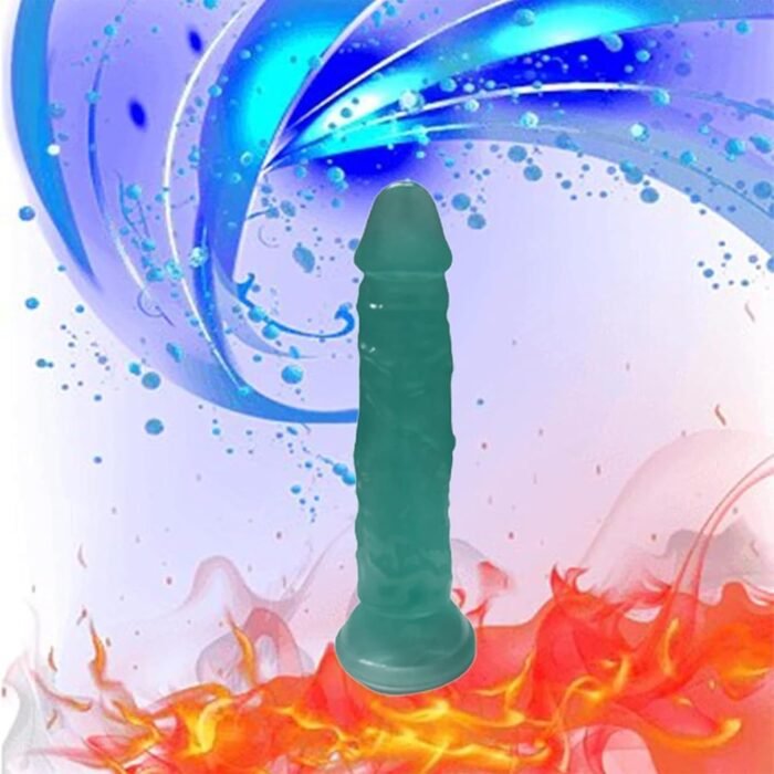 Realistic Dildo Luminous G-spot Stimulator Dildo, Green Anal Dildo Penis with Strong Suction Cup Flexible Vaginal Anal Butt Plug Play Adult Sex Toys & Games for Women Men Gay Couple (S) - Image 3