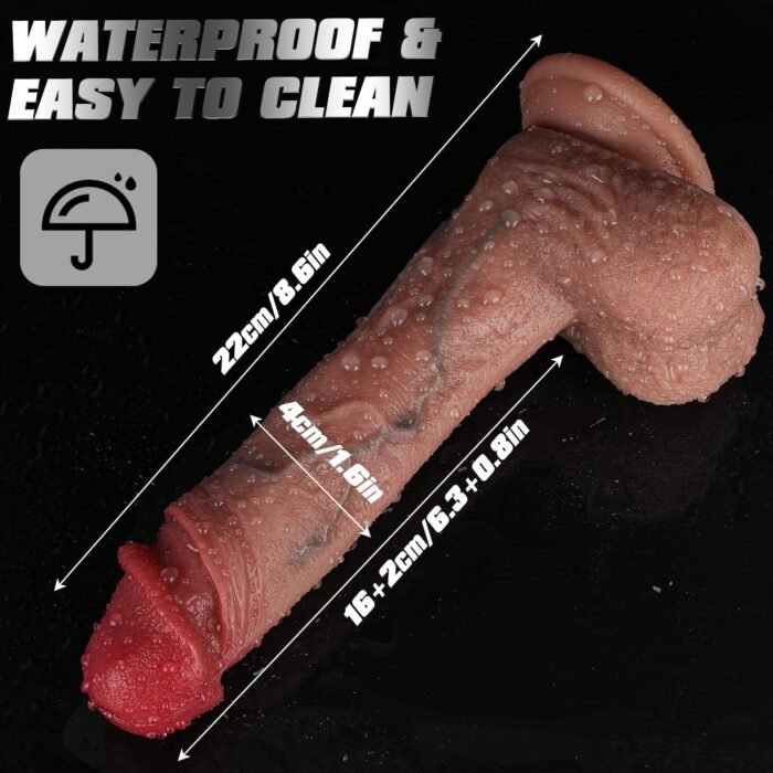 8.7" Thrusting Dildo Vibrator- 3 Thrusting & 9 Vibrating Modes with Heating Function Realistic Silicone Adult Toy for Anal and G Spot Stimulation Suction Cup for Women and Men Couples - Image 6