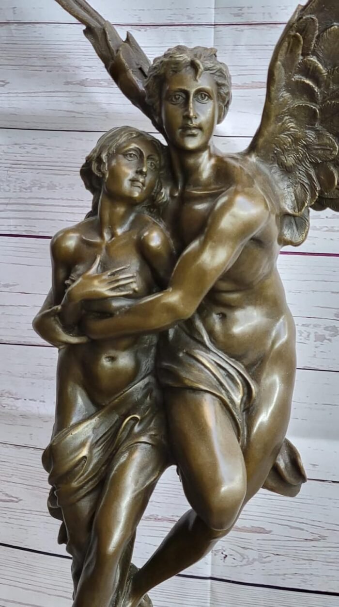 Handcrafted Detailed Two Special Lover Nude Erotic Bronze Sculpture 27 LBS Statu Decorative Artwork Sale Gift by Think Bronze - Image 6