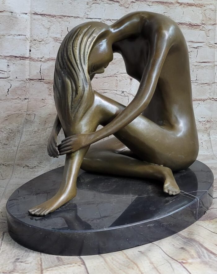 European Nude Sitting Woman Bronze Erotic Art Sculpture Hot Cast Figurine Decor Decoration Gift Sale by Classy Bronze