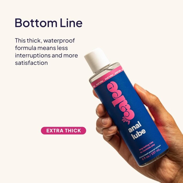 Hello Cake Anal Lube - Silicone-Based Personal Lubricant - Silky Smooth, Ultra Slippery, Long-Lasting, Non-Sticky, Comfort Glide for Men, Women, and Couples, 8 fl oz - Image 5
