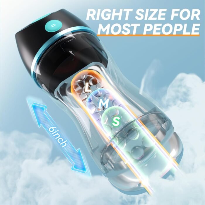 Automatic Male Masturbator with APP Control - Transparent Outer Shell Penis Pump with 3 Vacuum Suction & 7 Vibration, Sex Machine Adult Toys Pocket Pussy for Men, Male Stroker Adult Sex Toys for Men - Image 4