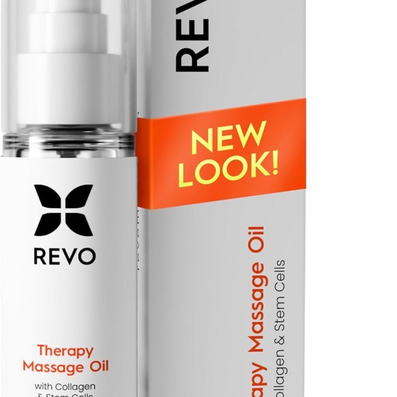 REVO Anti Cellulite Massage Oil Infused with Collagen & Stem-Cells for More Elastic, Tighter Skin