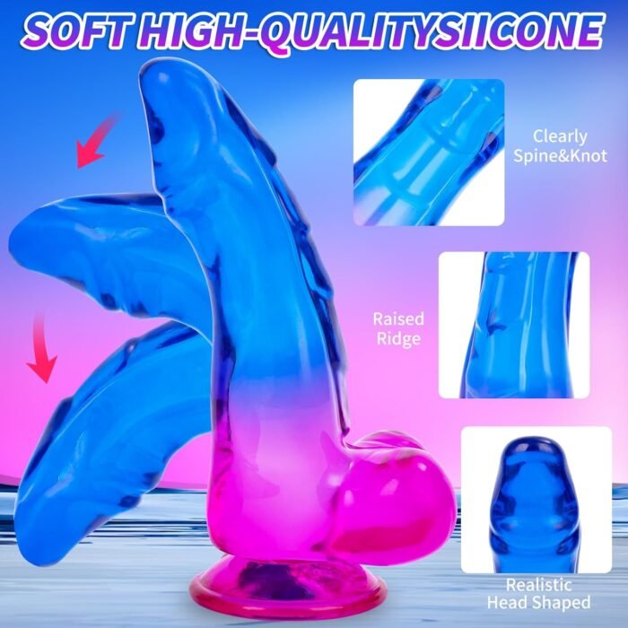 Sex Toys Realistic Dildo, 7.8 Inch Monster Dragon Dildos with Strong Suction Cup, Thick and Fantasy Dildo for Vaginal and Anal Stimulation, Adult Sex Toy for Women and Couples - Image 4