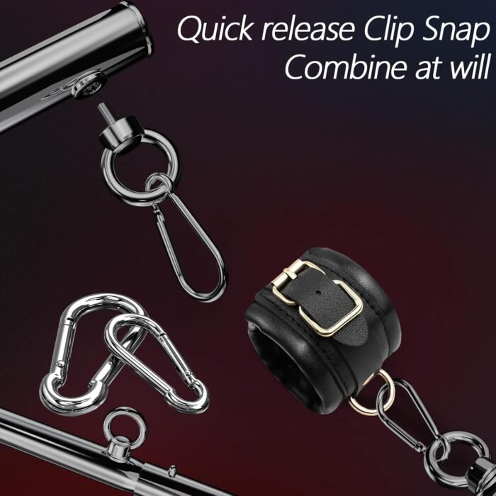 BDSM Bondage Restraints with Handcuffs Ankle Cuffs for Couples Spreader Bar Sex Toys Bondage Gear & Accessories Adjustable Bondage Kit Adult Sex Toys & Games - Image 3