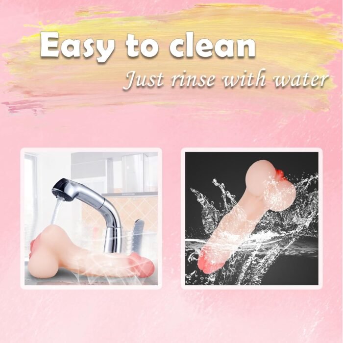Silicone Soft 2 in 1 Design Lifelike Dildo Realistic Vagina Pocket Pussy Sex Doll Masturbators for Men, Vagina Sex Toys for Men Women Couples - Image 5