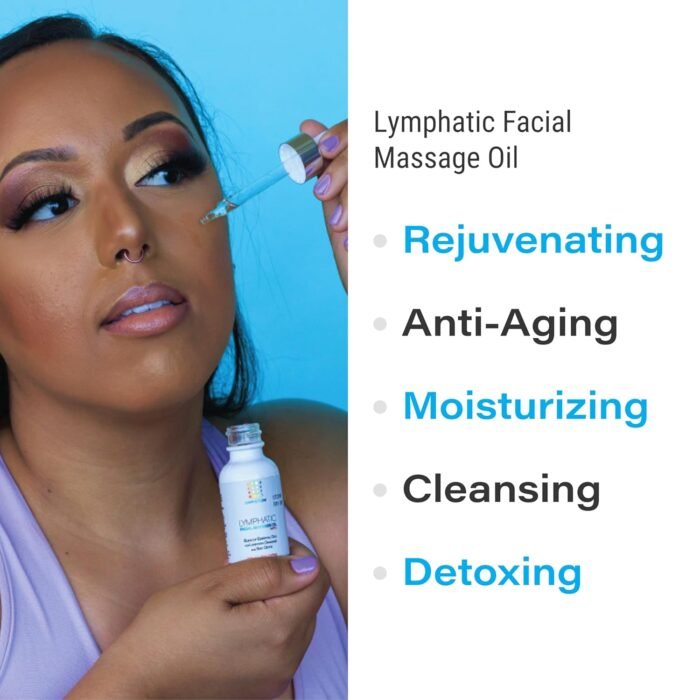 Facial Lymphatic Drainage Oil for Gua Sha Facial Tools, Lymphatic Drainage Massager Face with Jojoba & Coconut Oil, Use with Face Roller, Jade Roller, Guasha Tool for Face & Neck, 1 Fl Oz - Image 3