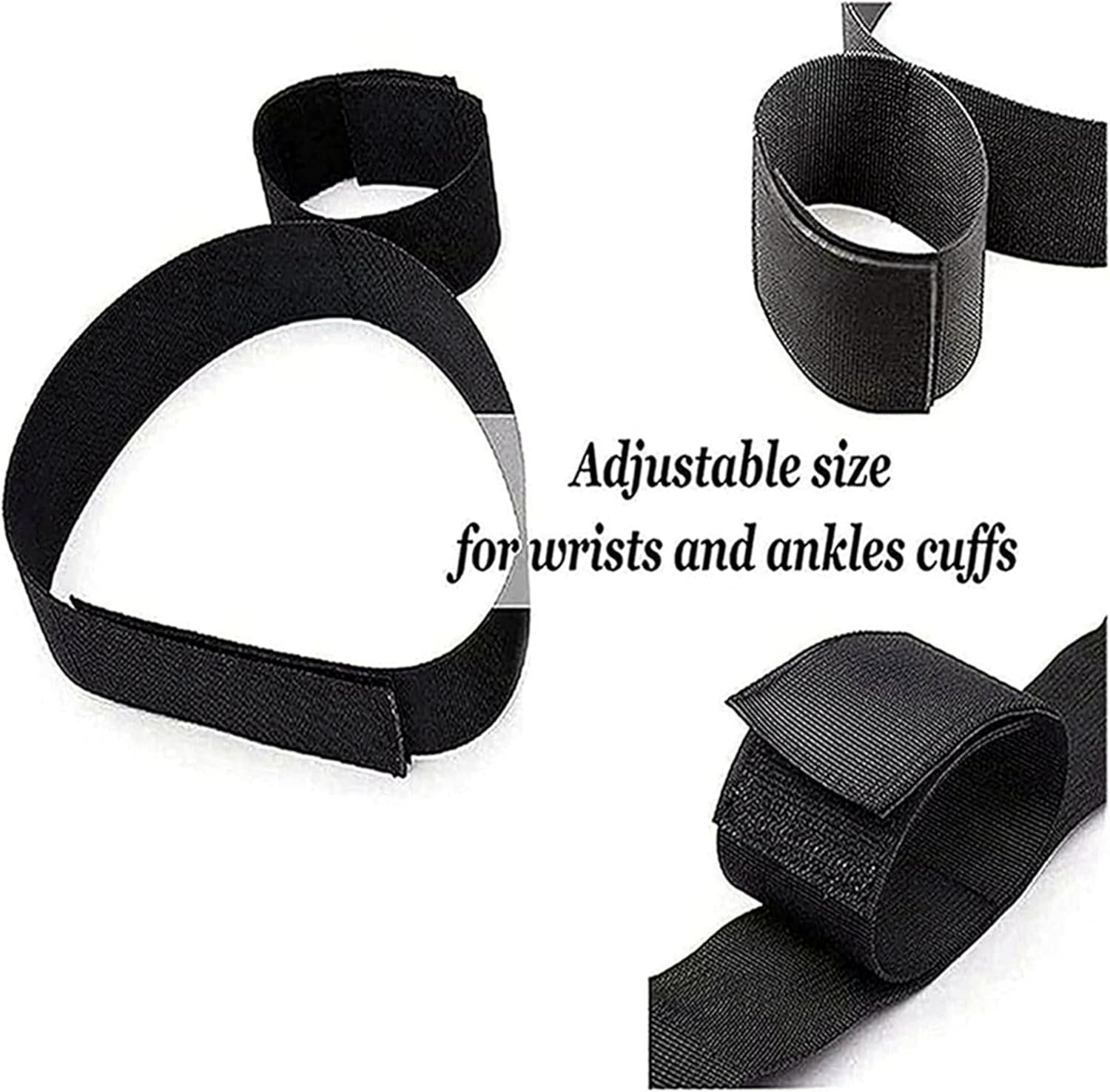 Sex Bonding for Couples Hand Leg Cuffs Ankle Wrist Resistance Bands Thigh Wrist Cuffs Restraints Sex Toys BDSM Bondage Kit Adjustable Wrist and Ankle Restraint Ropes & lanyards Adult Play Sweater - Image 6