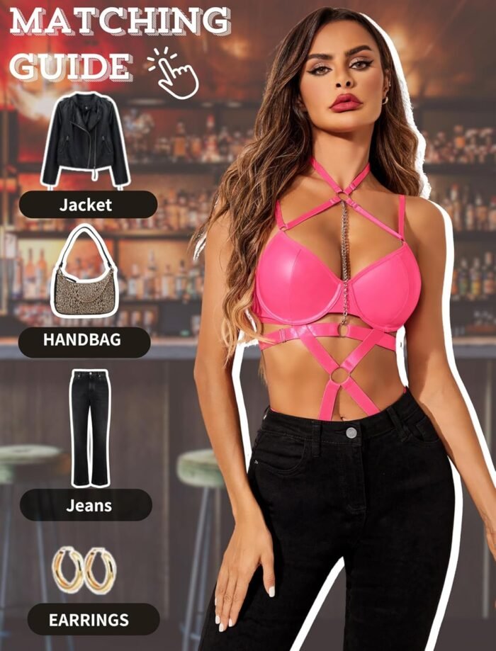Avidlove Lingerie Sets for Women Sexy Bodysuit Lace Lingerie One Piece Babydoll Strappy Lingerie with Push Up Bra Support - Image 5