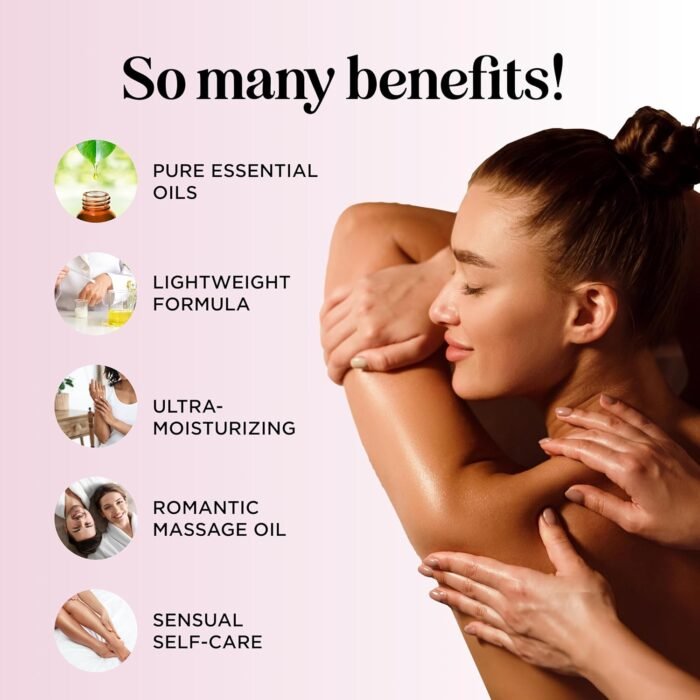 Sweet and Sensual Massage Oils for Couples - Mango and Lavender Romantic Full Body Massage Oils with Sweet Almond Oil for Easy Gliding Special Moments - Therapeutic Grade Scented Body Oils - Image 7