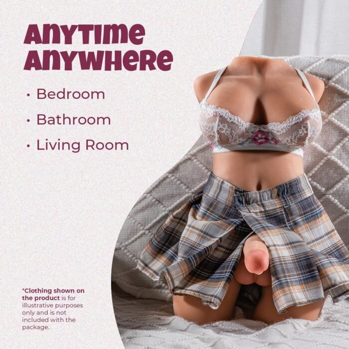 Shemale Sex Toy 21.2 lbs Erocit Torso Sex Doll with 7.1 inch Realistic Dildo and Soft Breasts Unisex Anal Sex Stroker Trans Dolls for Gay Couples Men Women Adult Toy for Masturbation - Image 8