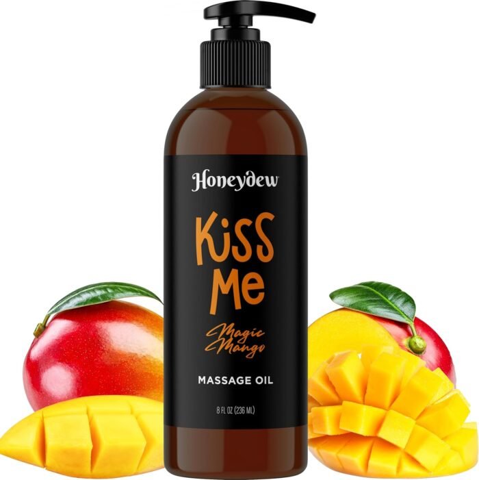Sweet and Sensual Massage Oils for Couples - Mango and Lavender Romantic Full Body Massage Oils with Sweet Almond Oil for Easy Gliding Special Moments - Therapeutic Grade Scented Body Oils - Image 2