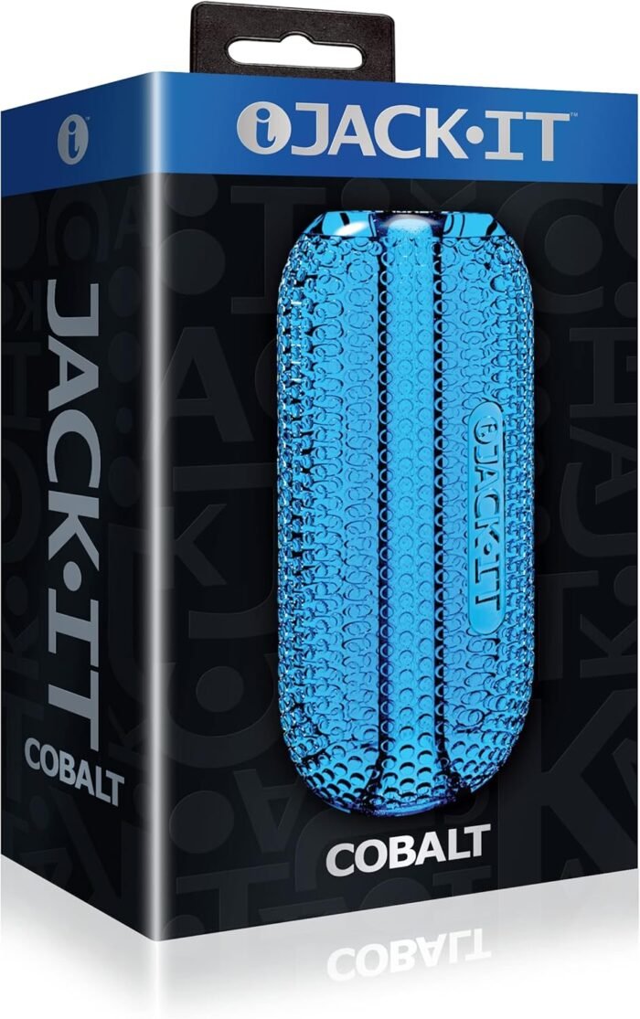 Sex Toy Couples kit of Jack-It Duo, Cherry and Icon Brands Jack-It Stroker Cobalt - Image 2