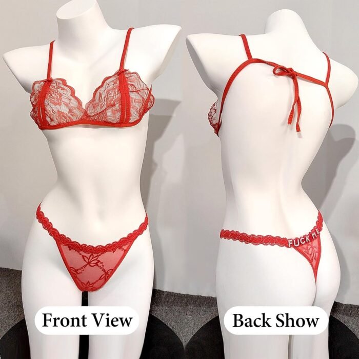 M YESCUSTOM Personalized Thongs with Name,Custom Sexy G-string Waist Chain Thong,Customied Lace Panties Underwear for Women - Image 2