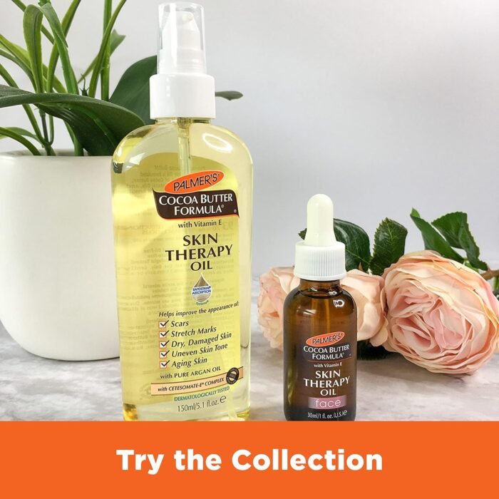 Palmer's Cocoa Butter Formula Moisturizing Skin Therapy Oil for Face with Vitamin E, C & 10 Pure Facial Oil Blend, Rosehip Fragrance, 1 Ounce - Image 11