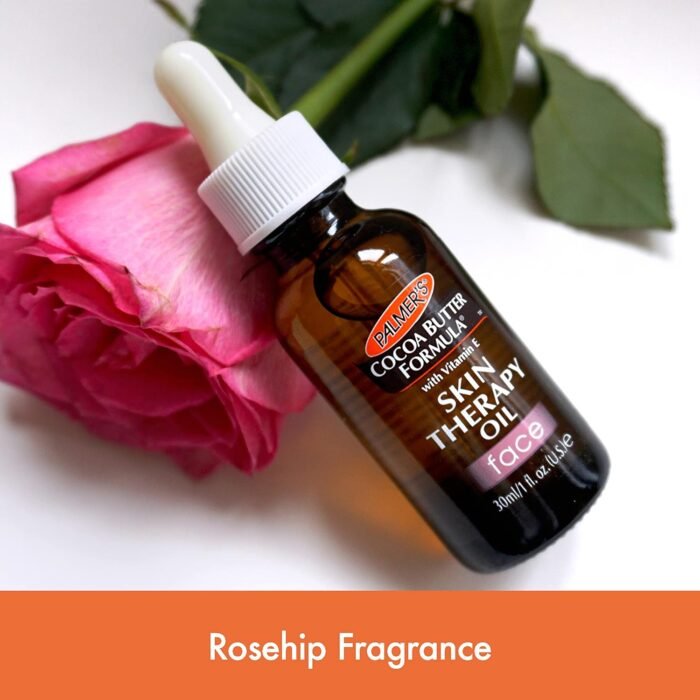 Palmer's Cocoa Butter Formula Moisturizing Skin Therapy Oil for Face with Vitamin E, C & 10 Pure Facial Oil Blend, Rosehip Fragrance, 1 Ounce - Image 8